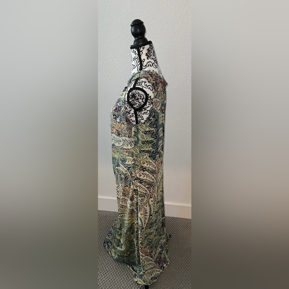 NV Nick Verreos for EVINE Live printed jersey knit "kaftan" maxi dress - Picture 5 of 8